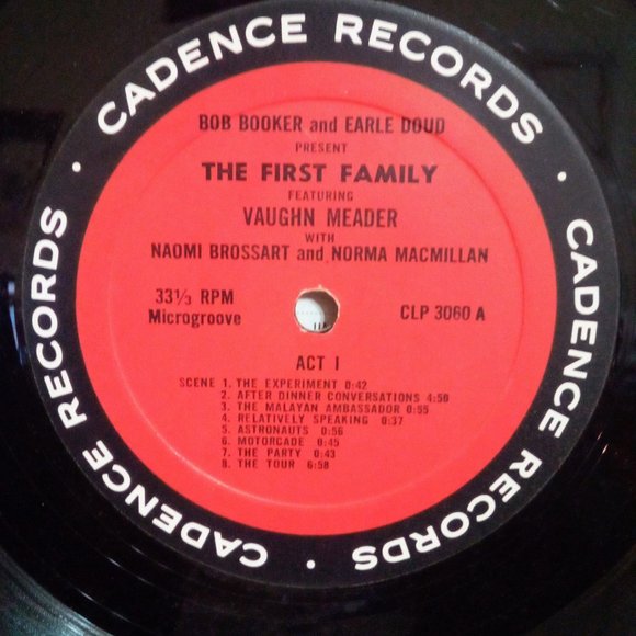 Bob Booker & Earle Doud The First Family CLP 3060 Vinyl Record 1962 - Picture 4 of 5